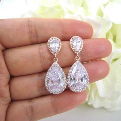 Bridal Crystal Earrings & Necklace..