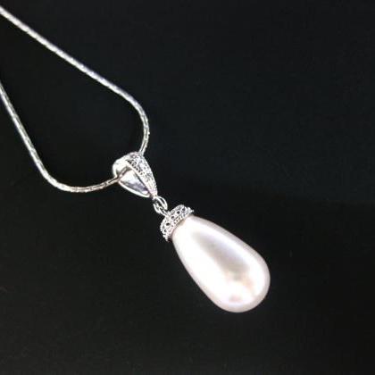 Bridal Pearl Earrings & Necklace Gift..